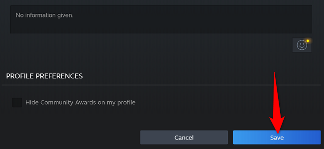 Select &ldquo;Save&rdquo; at the bottom.