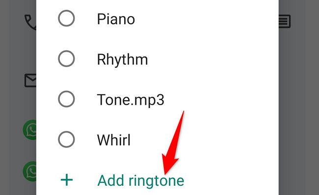 Select "Add Ringtone."