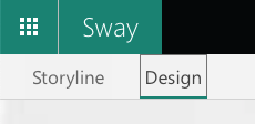 Design button on Sway