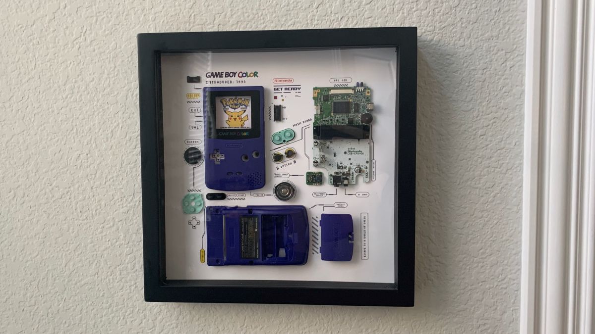 GRID Game Boy Color hanging on wall