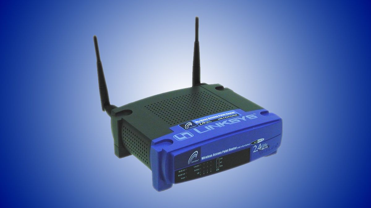 An early model Linksys router.