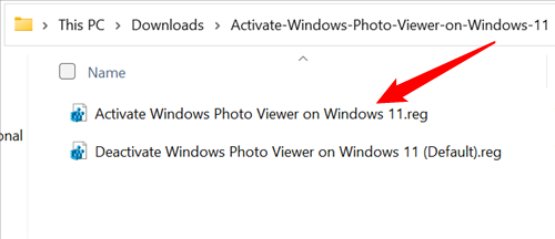 Double-click &quot;Activate Windows Photo Viewer On Windows 11.&quot;
