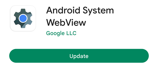 Android System WebView update