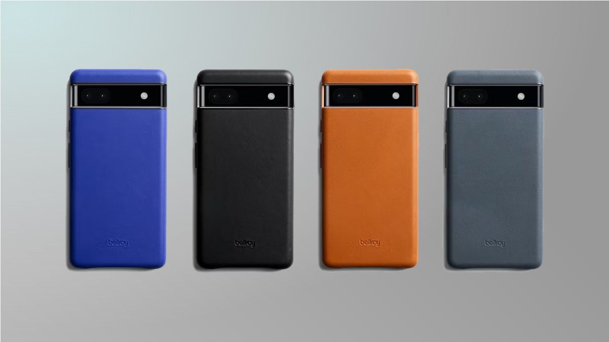 Bellroy cases on grey background