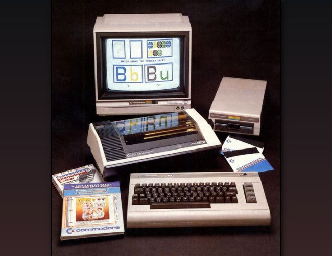 A shot of the Commodore 64 from an advertisement
