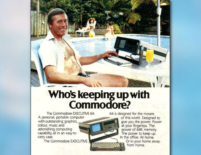 Excerpt from a Commodore SX-64 ad.