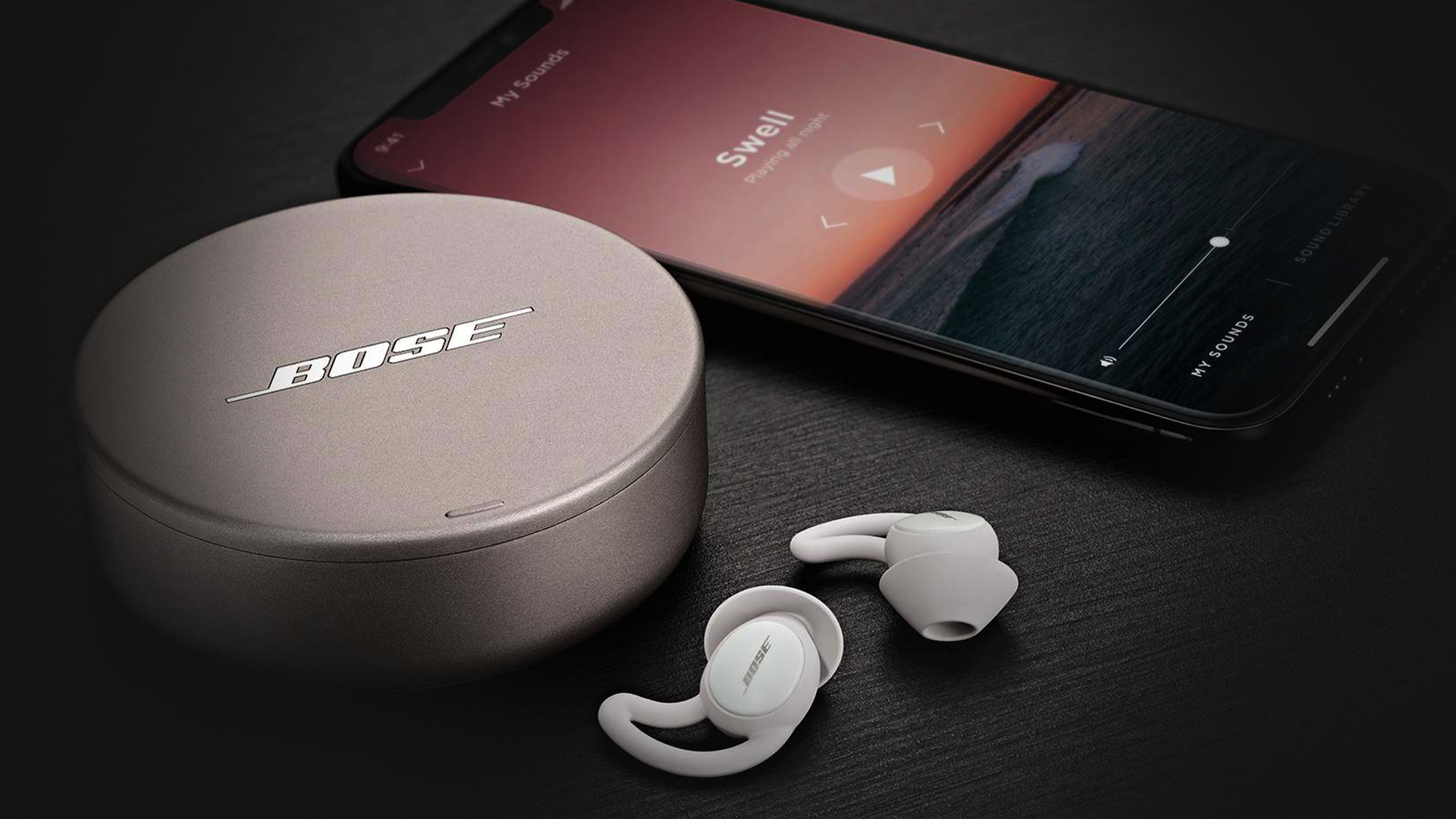 Bose Sleep Buds II with a smartphone