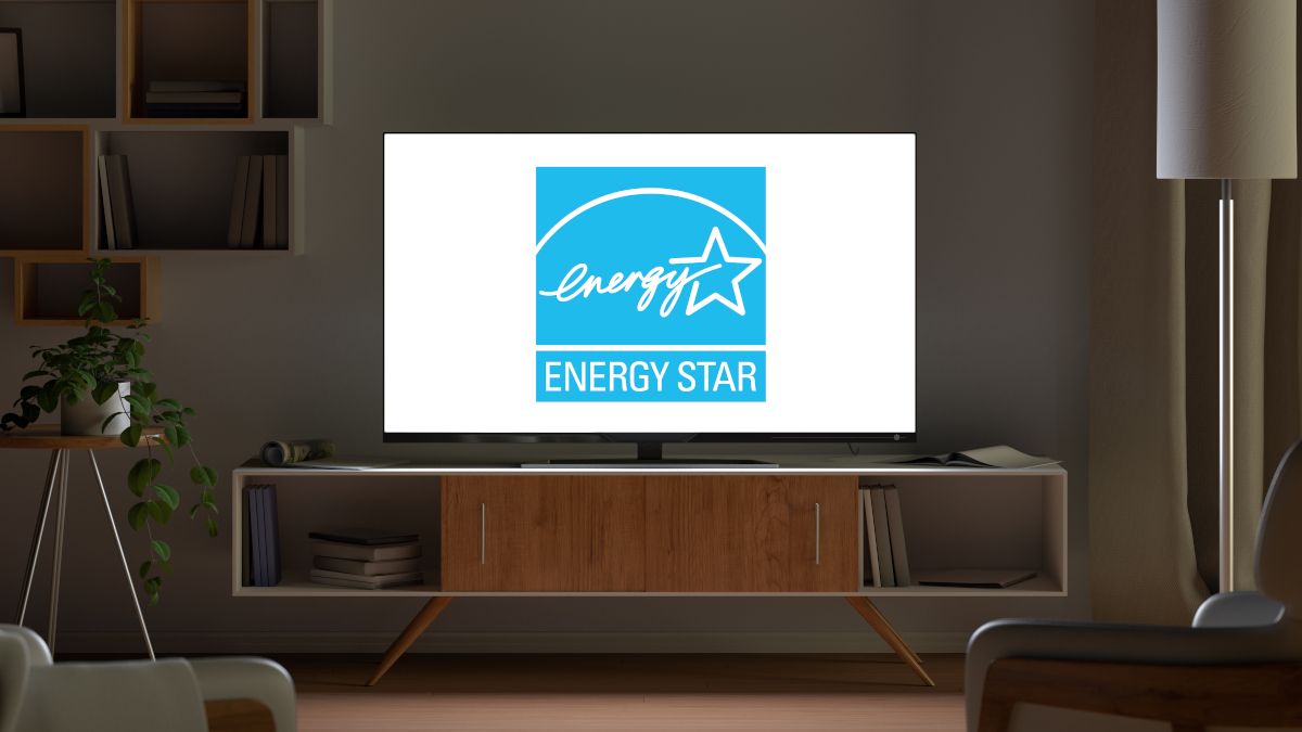TV with Energy Star logo.