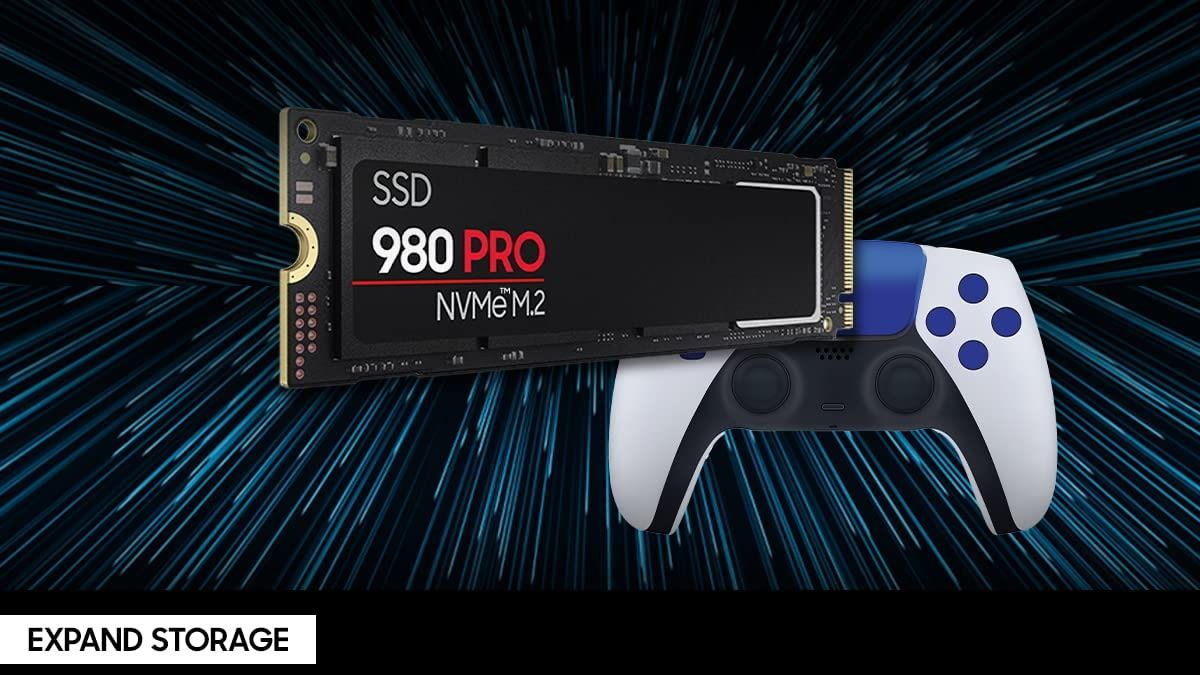Samsung 980 Pro SSD with game controller
