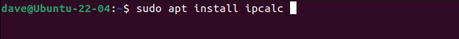 Installing ipcalc on Ubuntu