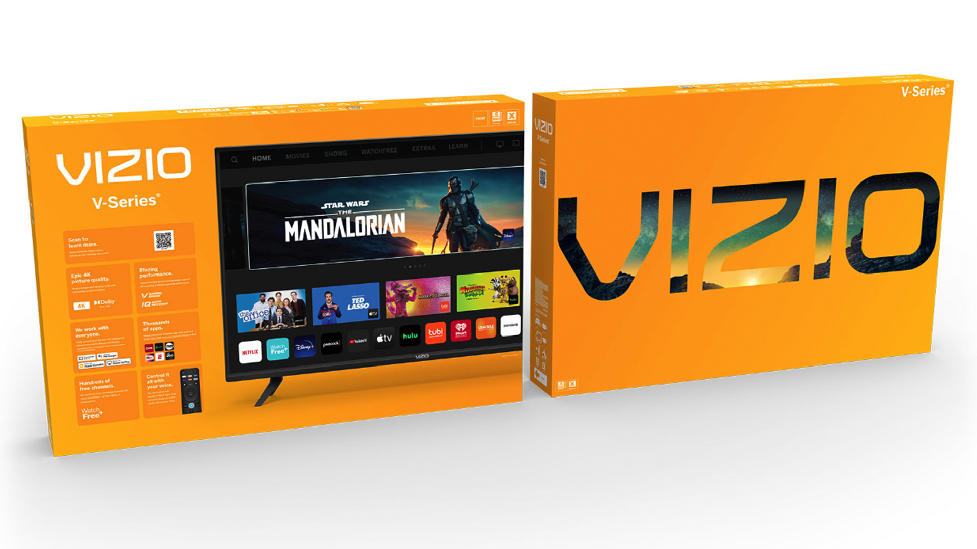 A VIZIO smart TV's box.