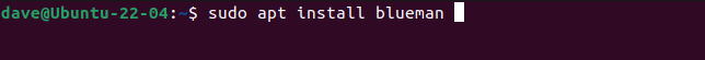 Installing Blueman on Ubuntu