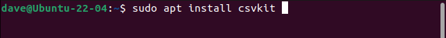 Installing csvkit on Ubuntu
