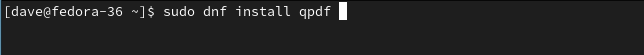 Installing qpdf on Fedora