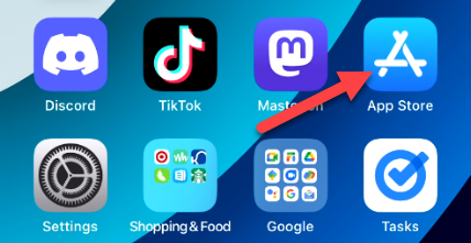 Open the &ldquo;App Store.&quot;