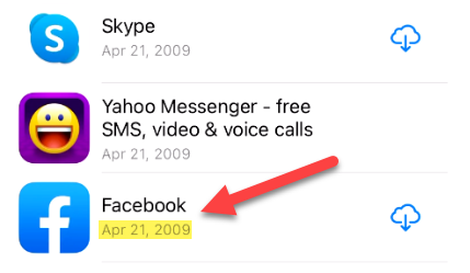 First app you installed.
