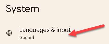 Go to &quot;Languages and Input.&quot;