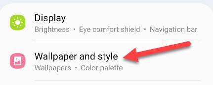 Select &quot;Wallpaper and Style.&quot;
