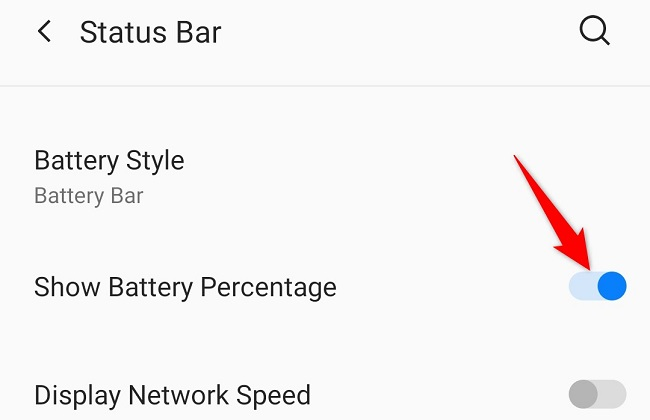 Enable "Show Battery Percentage."