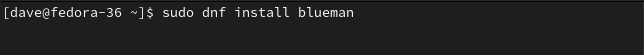 Installing Blueman on Fedora