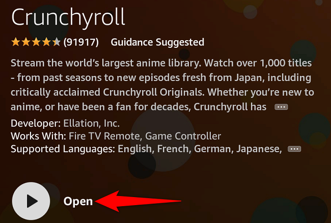 Choose &ldquo;Open.&quot;