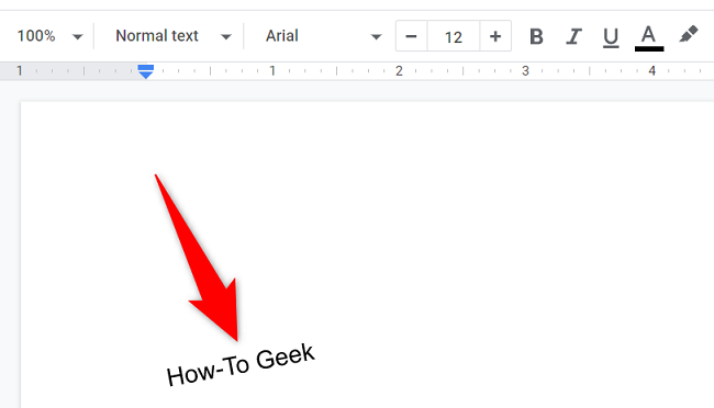 Rotated text in Google Docs.