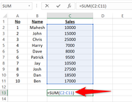How To Sum A Column In Microsoft Excel How To Sum A Column In Microsoft Excel