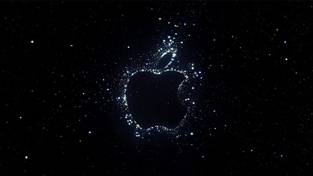 Pattern of stars resembling an Apple logo