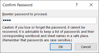 Confirm Password box
