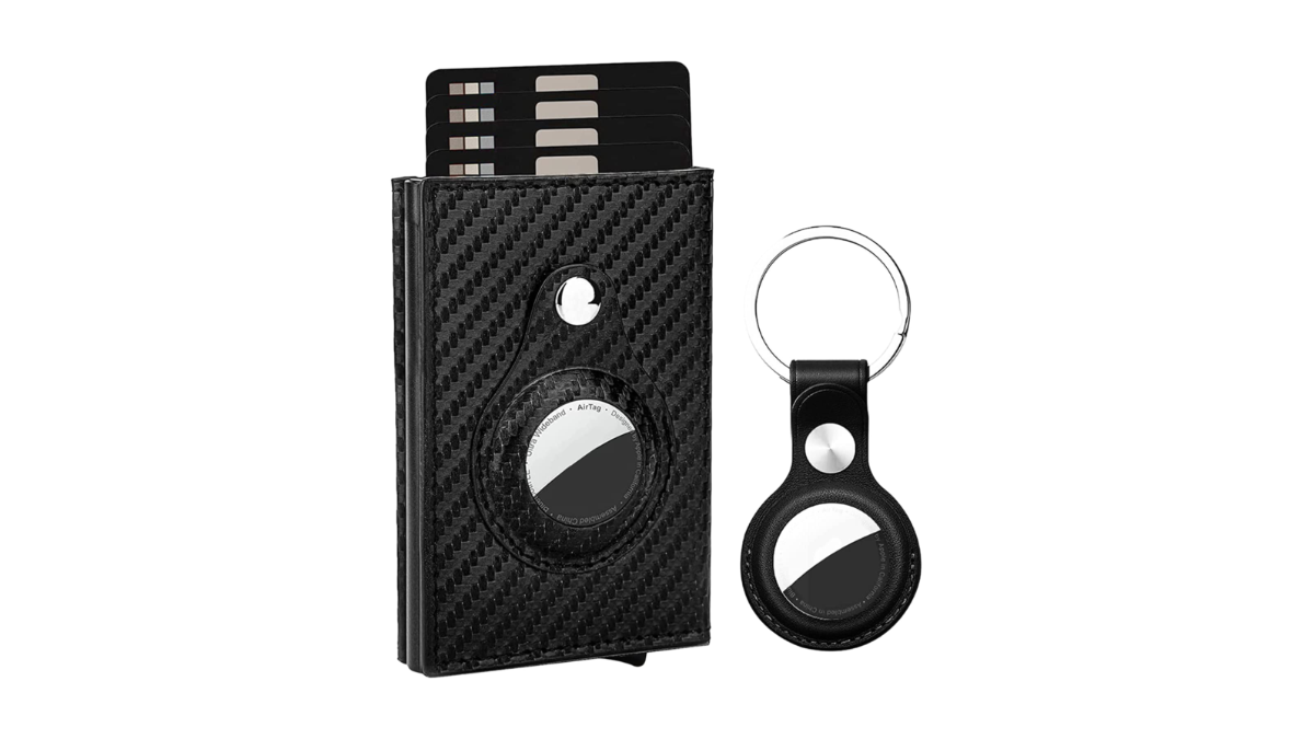 Elzama Smart AirTag Wallet with Air Tag Keychain Product Image