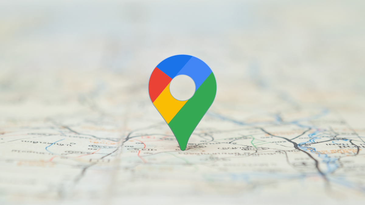 Google Maps icon on a map.