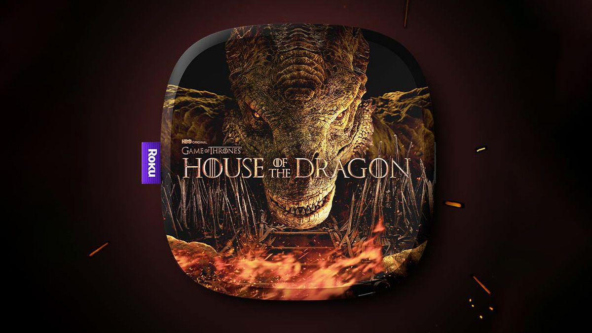 Roku Ultra with a House of Dragon skin