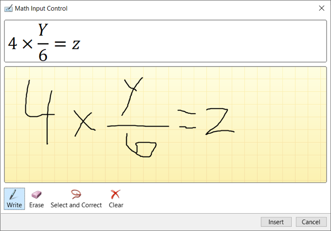 Equation editor in Word