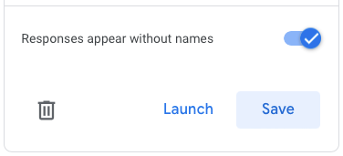 Toggle for Responses Appear Without Names for a poll