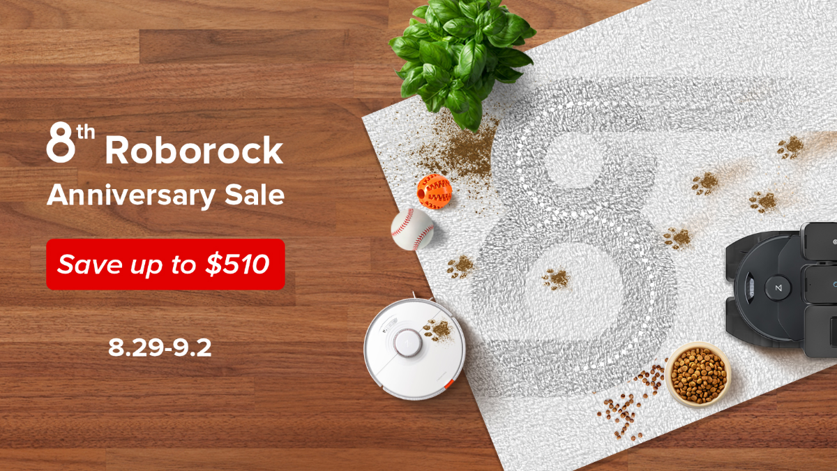 Roborock 8th Anniversary Sale With Deals up to $510 Off