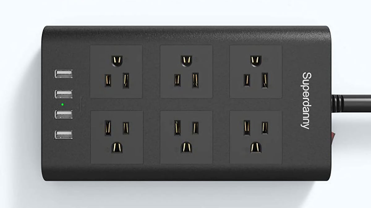 SUPERDANNY Power Strip Surge Protector Product Image