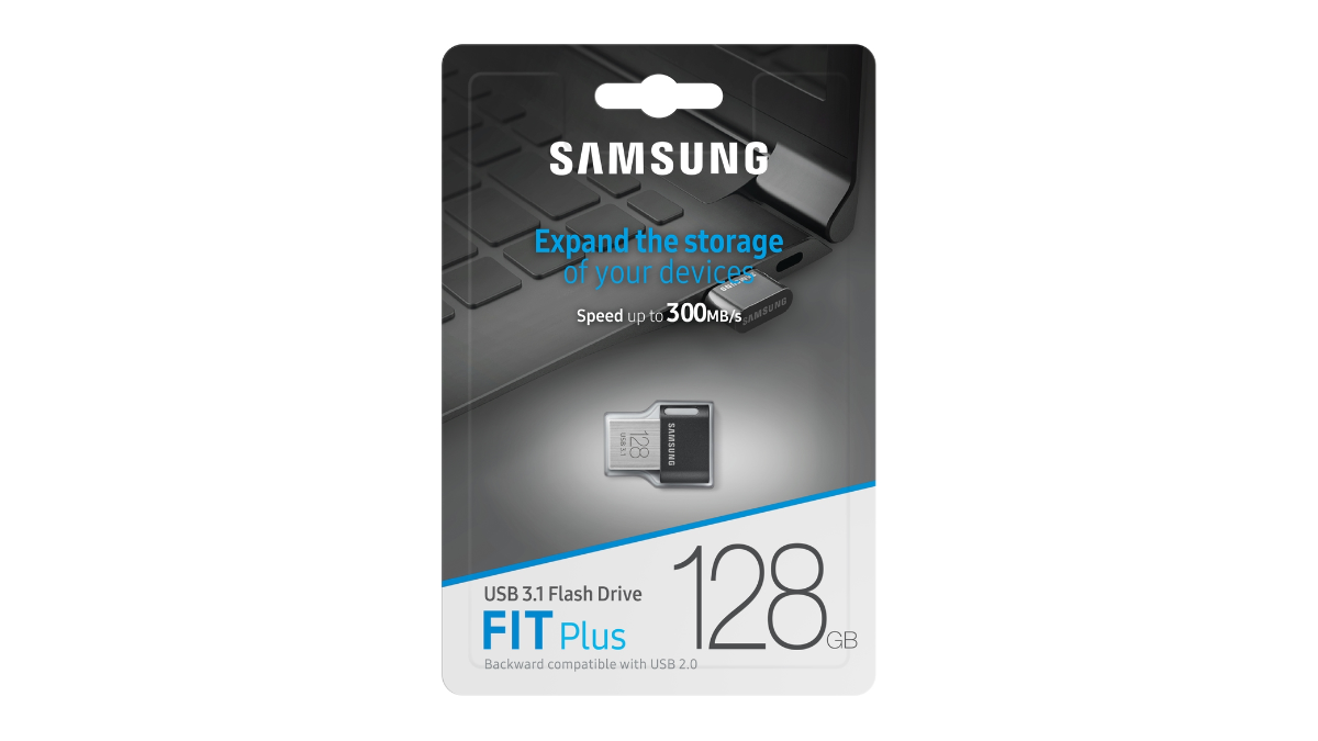 Samsung FIT Plus Flash Drive in a Retail Package