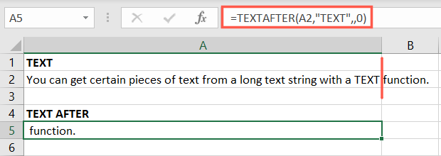 TEXTAFTER function using case sensitive