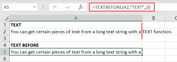 TEXTBEFORE function using case sensitive