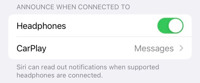 Notifications announcement settings