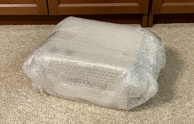 Wrap the item in 1-3 layers of bubble wrap.