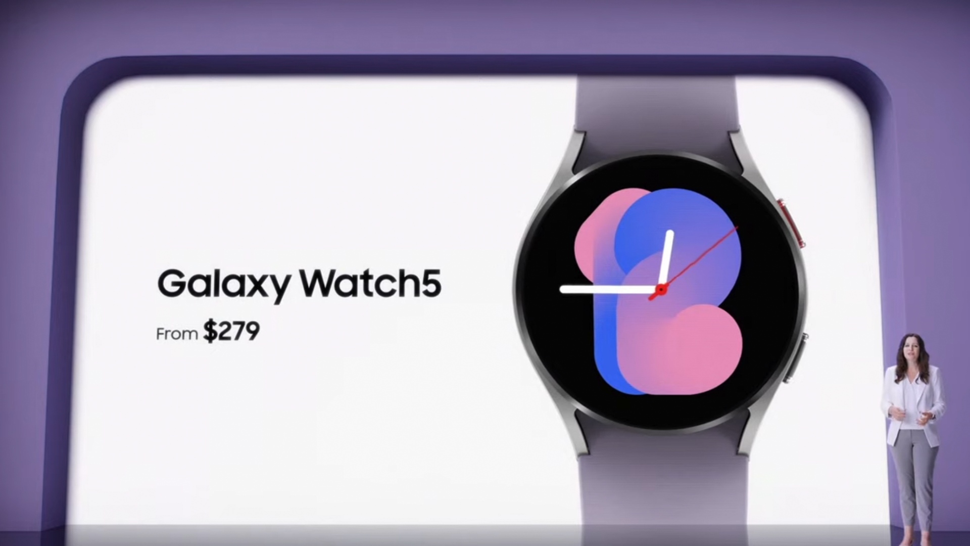 The Samsung Galaxy Watch 5 starts at $279.