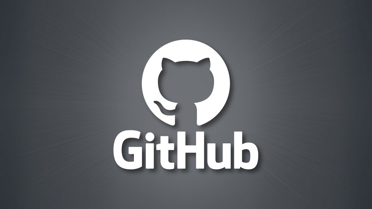 The GitHub logo on a grey background