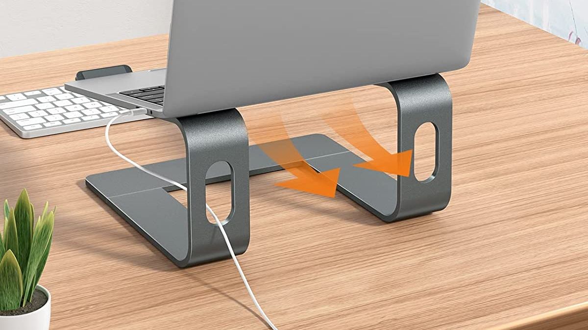 Nulaxy Laptop Stand airflow graphic
