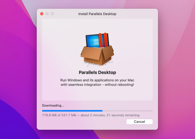 Parallels Desktop 18 setup