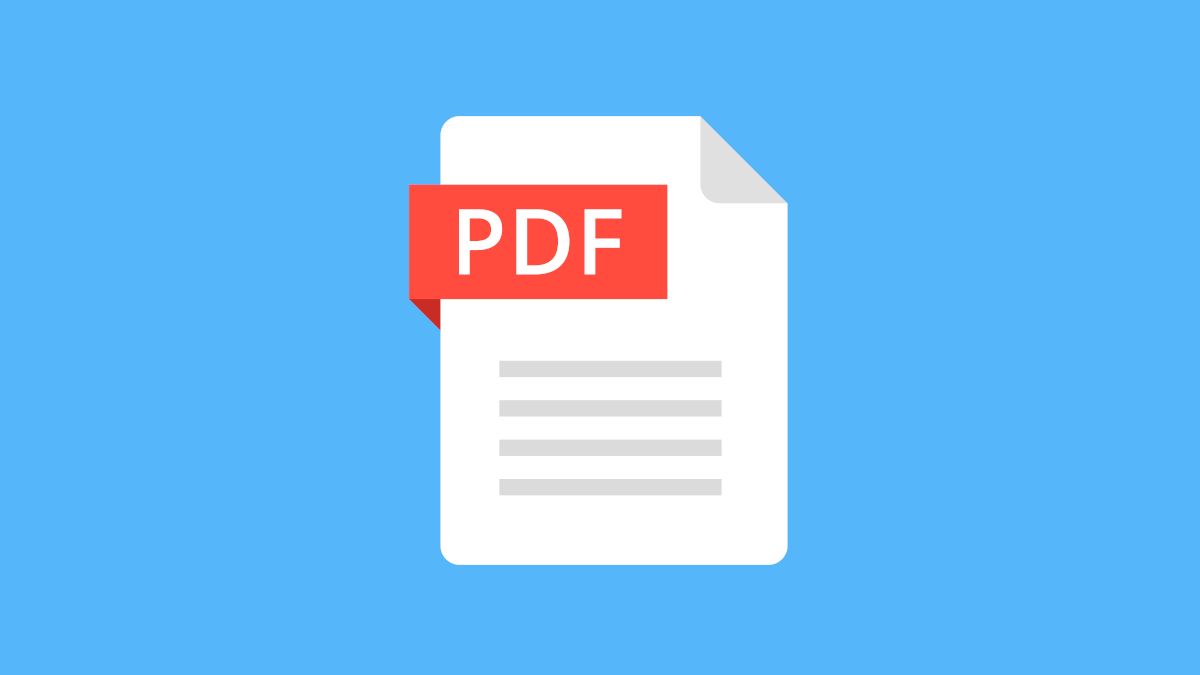 PDF file icon on a blue background.