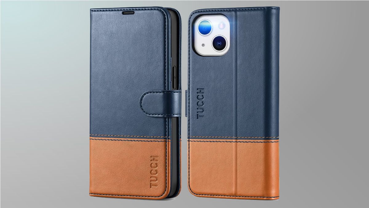 TUCCH wallet case on grey background
