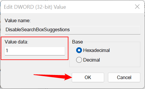 Double-click the DWORD, set the value to 1, then click &quot;OK.&quot;