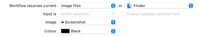 Specify image type in Automator workflow