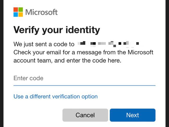 Xbox app enter verification code